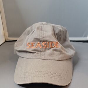 Seaside Cap with Orange Embroidery